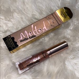 Too Faced liquified metallic matte lipstick